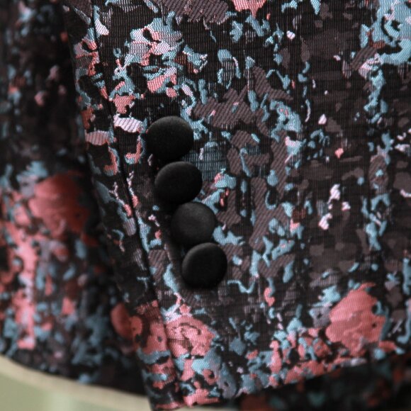 Jos A Bank 42R Camo Dinner Jacket Blazer Slim Fit Peak Lapel E01052 - Picture 8 of 9